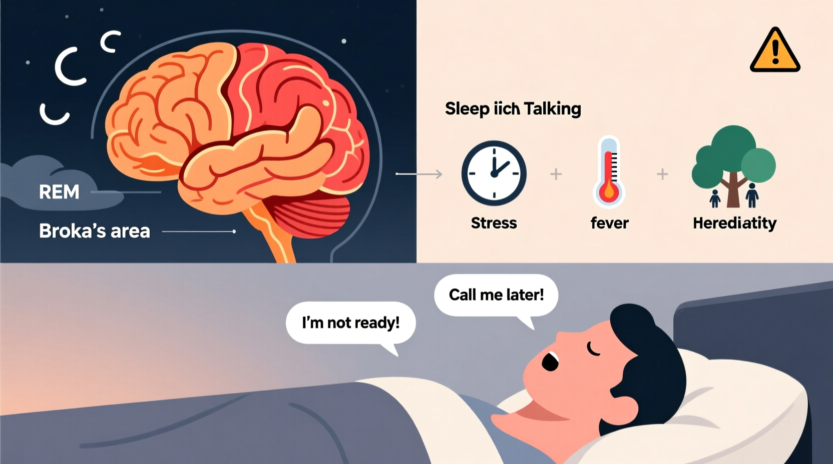 why do people sleep talk triggers and when it might be a concern
