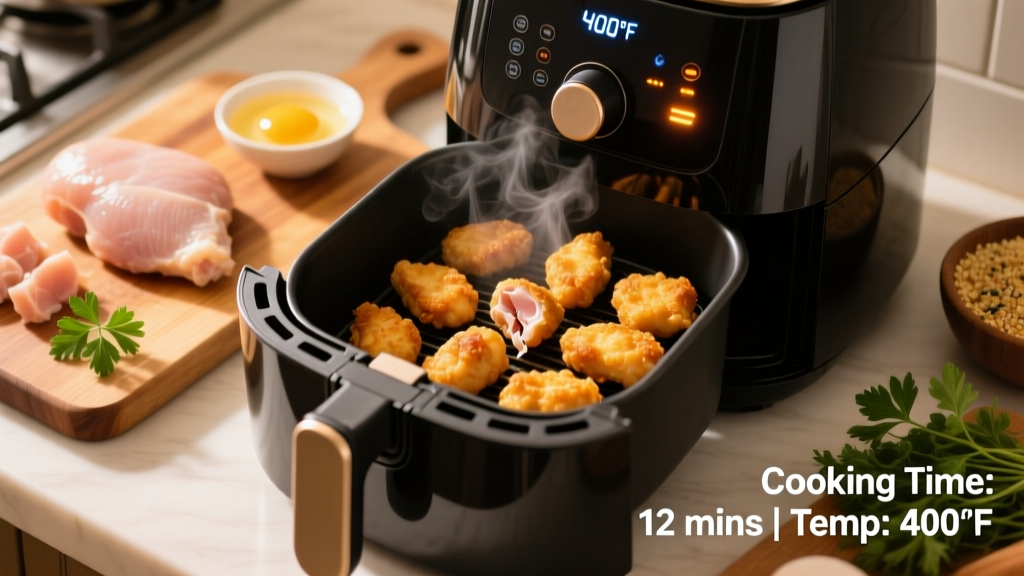 How to Cook Frozen Raw Chicken Nuggets in an Air Fryer