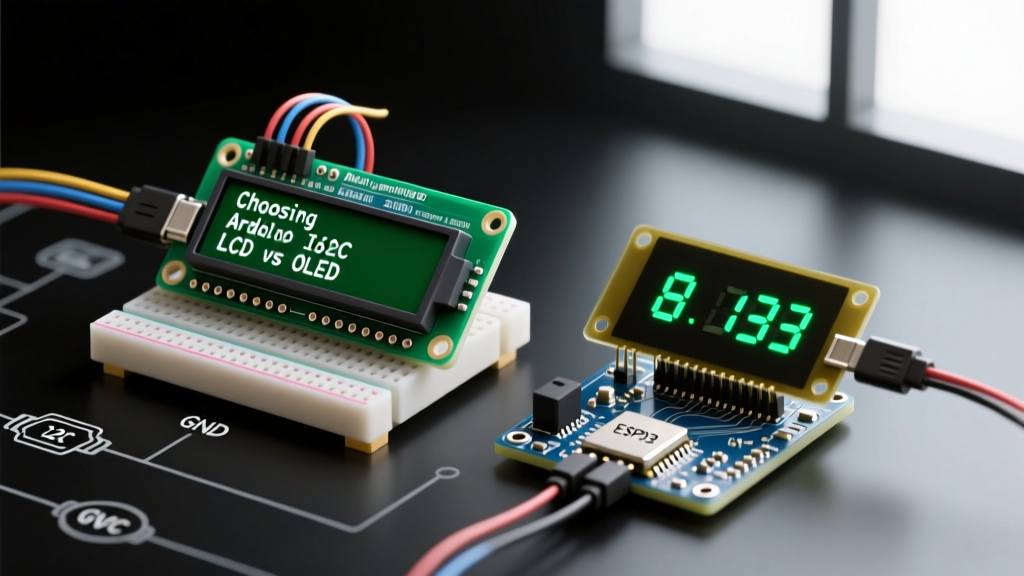 Choosing a Display Arduino I2C Setup: LCD vs OLED Compared