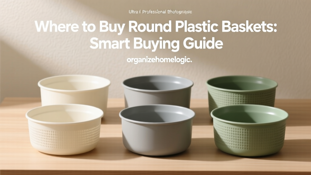 Where to Buy Round Plastic Baskets: Smart Buying Guide