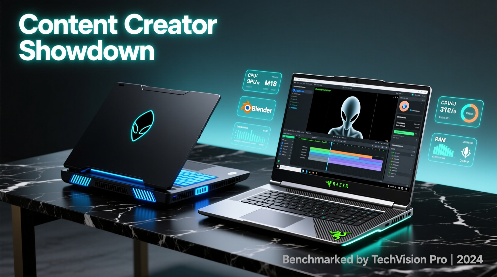 alienware m18 vs razer blade 18 for content creators compared