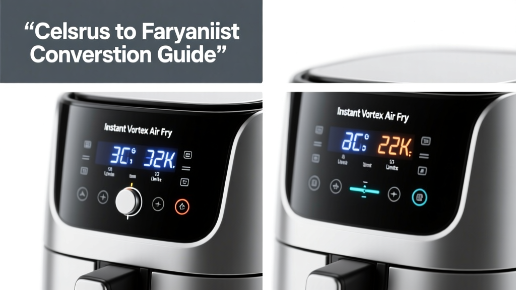 Change Temp Units on Instant Vortex Air Fryer