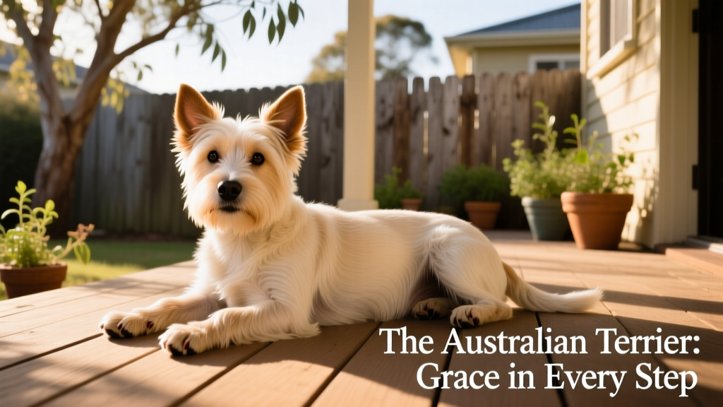 australian terrier lying down