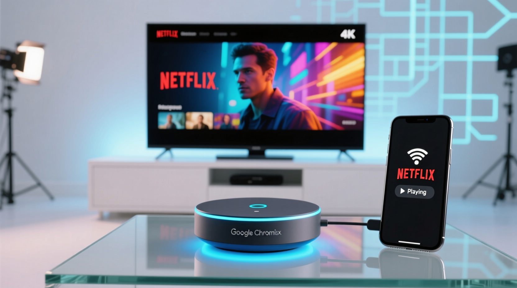 google launches chromecast for ios streams netflix and