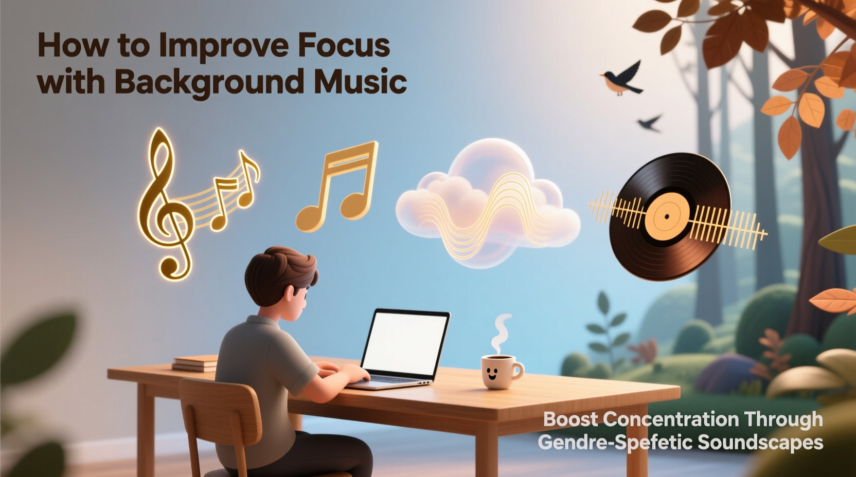 how to improve focus with background music genres that boost concentration
