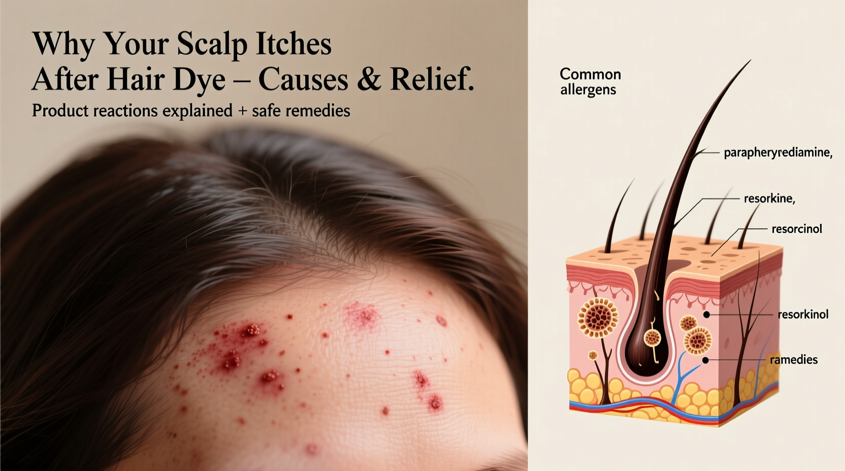 why does my scalp itch after coloring my hair product reactions and remedies