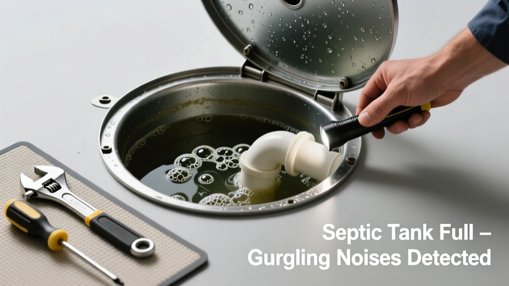 Septic Tank Full Making Gurgling or Bubbling Noises