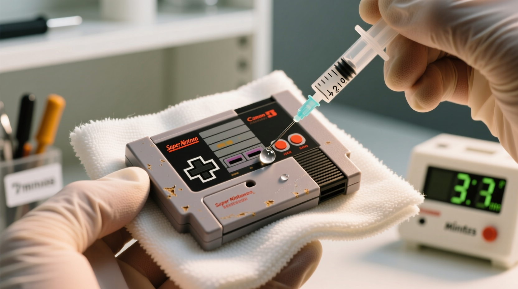 how to wash retro game cartridge cases safely
