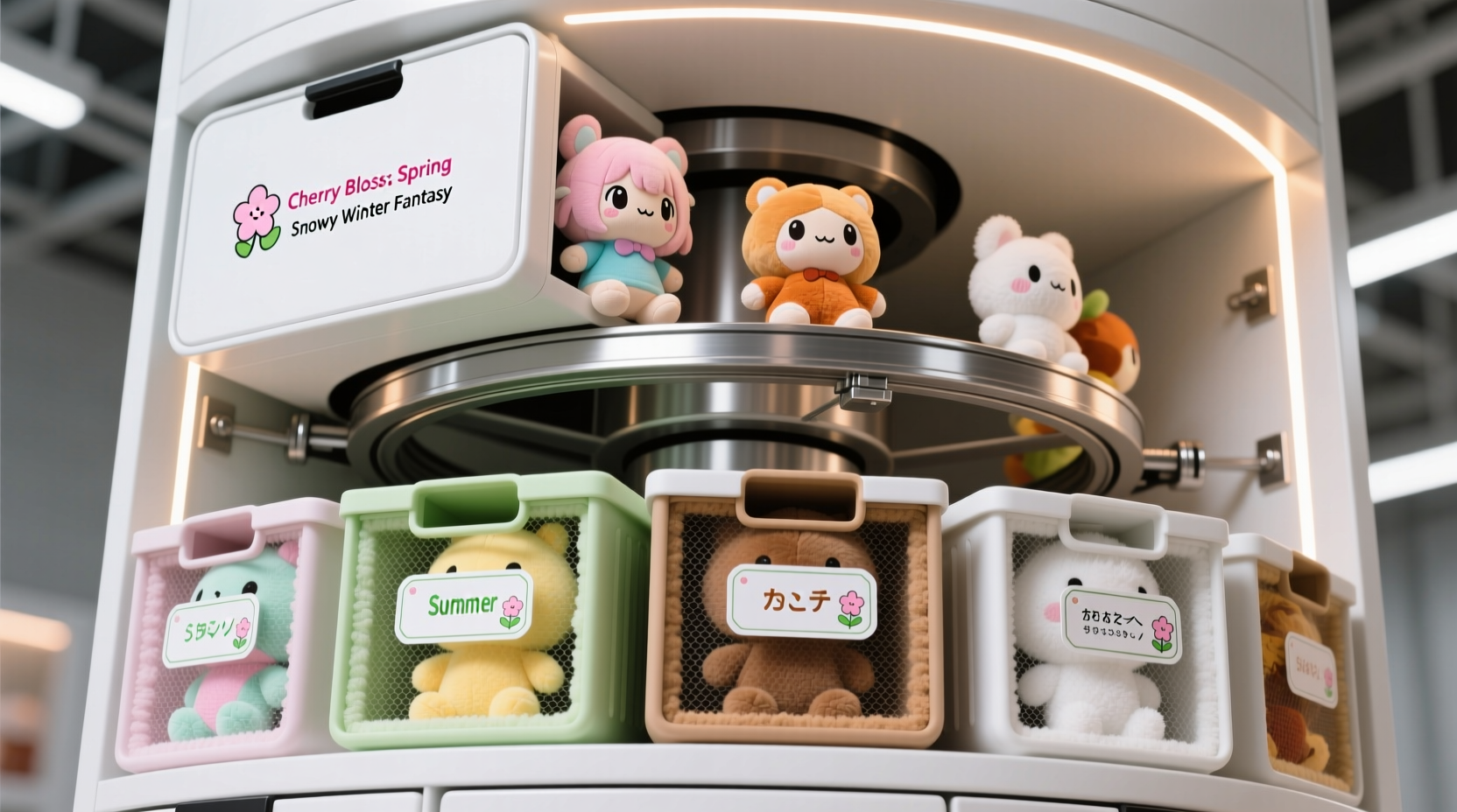 seasonal anime plushie closet rotation
