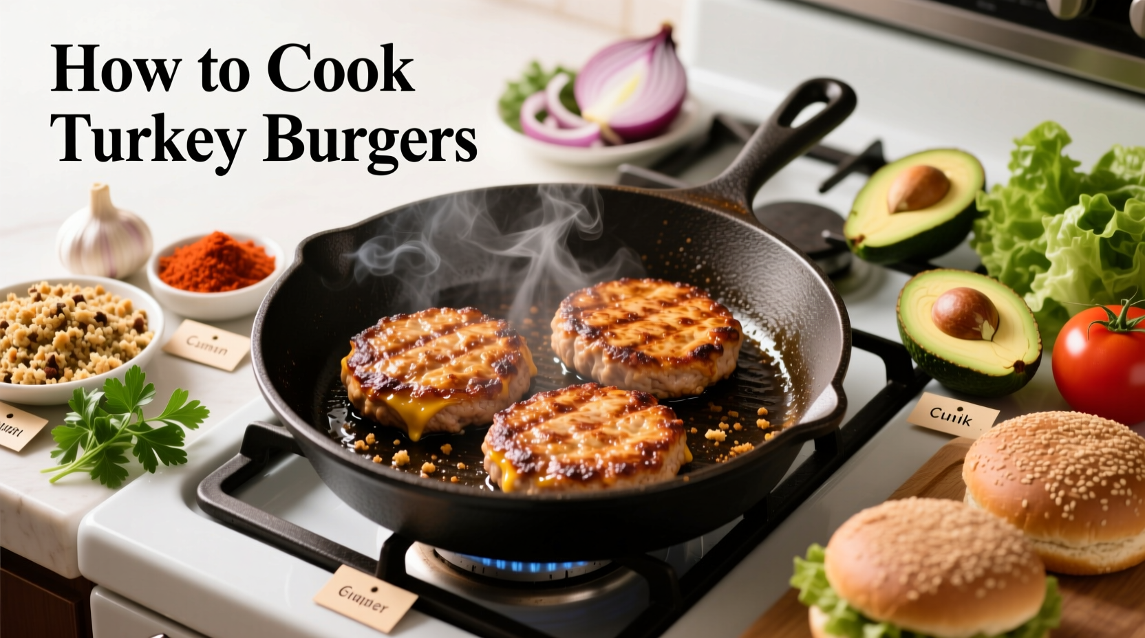 how to cook turkey burgers