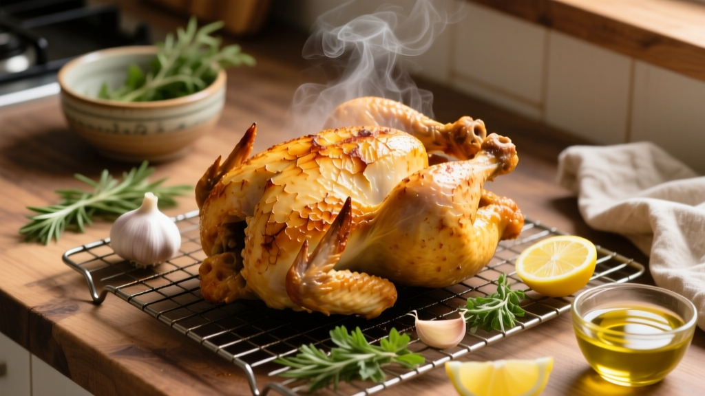 Best Air Fried Whole Chicken Recipe (Crispy & Juicy!)