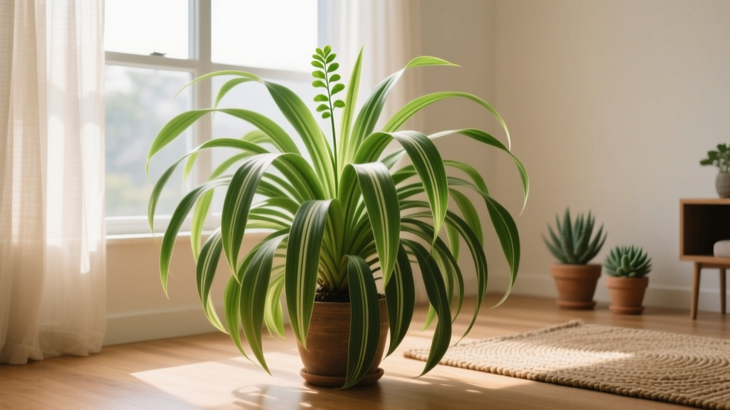 Head of Paddle Plant Propagation in Bright Light