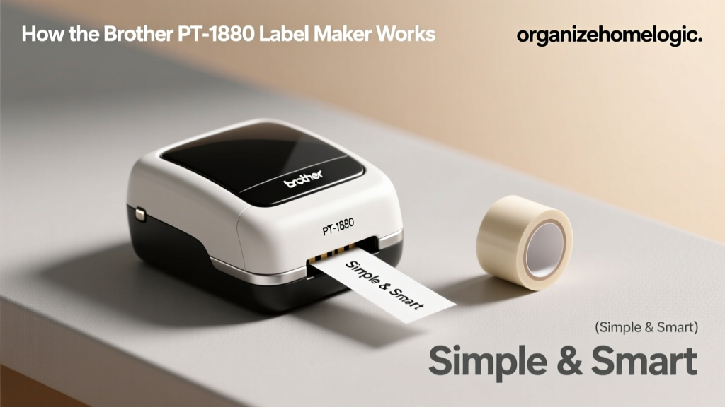 How the Brother PT-1880 Label Maker Works (Simple & Smart)