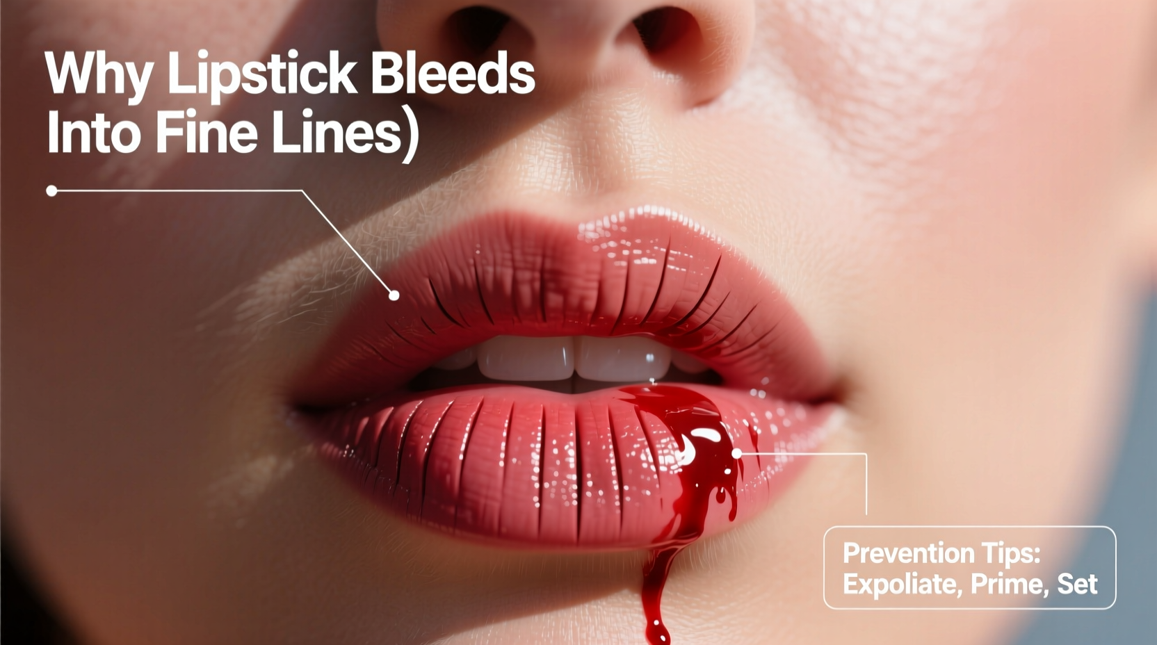 why does my lipstick bleed into fine lines and how to stop it