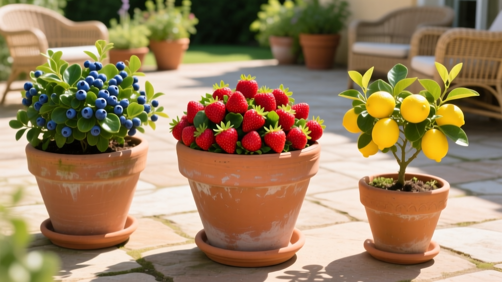 Container Fruit Garden: Growing Strawberries, Blueberries, and Citrus in Pots