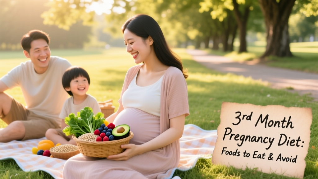 What to Eat and Avoid in the Third Month of Pregnancy: Evidence-Based Nutrition Guidance for Expectant Parents
