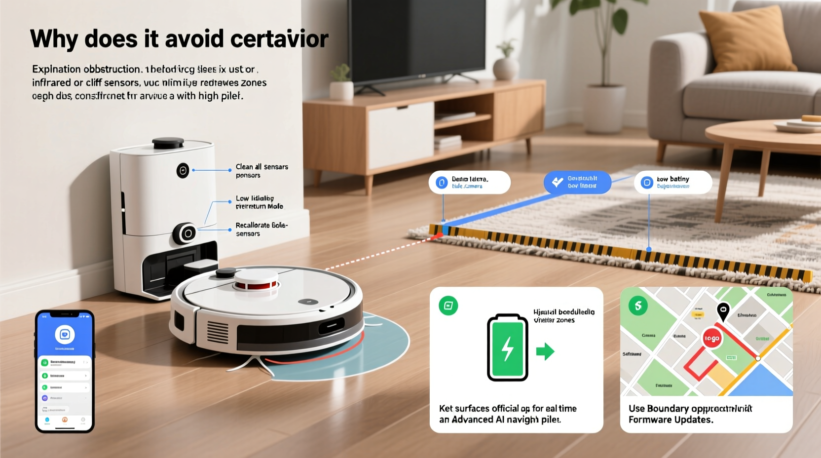 why does my robot vacuum avoid certain areas and can i fix it