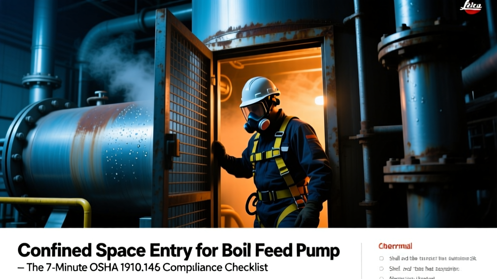 Boiler Feed Pump Confined Space Entry: OSHA 1910.146