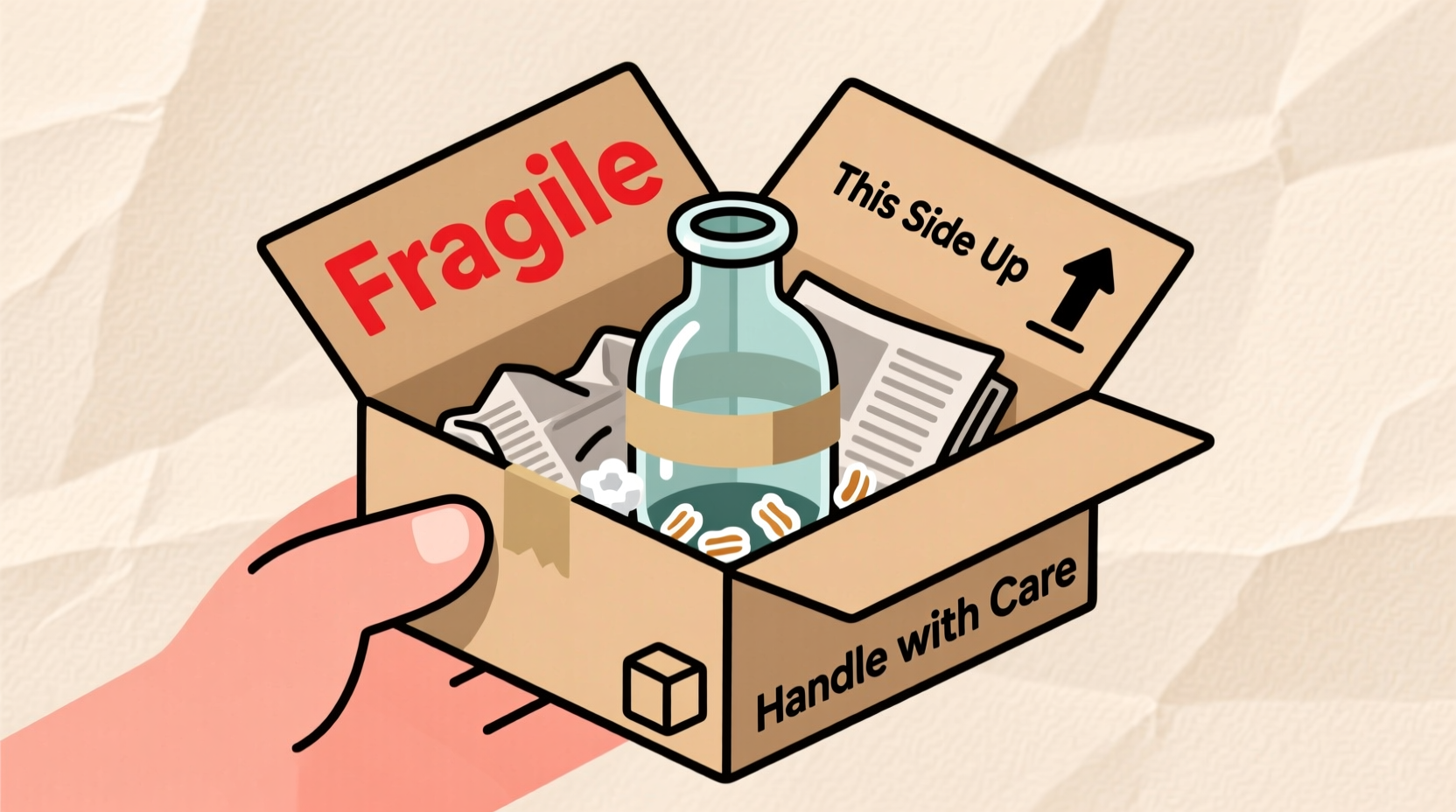 how to safely mail fragile items without expensive packaging