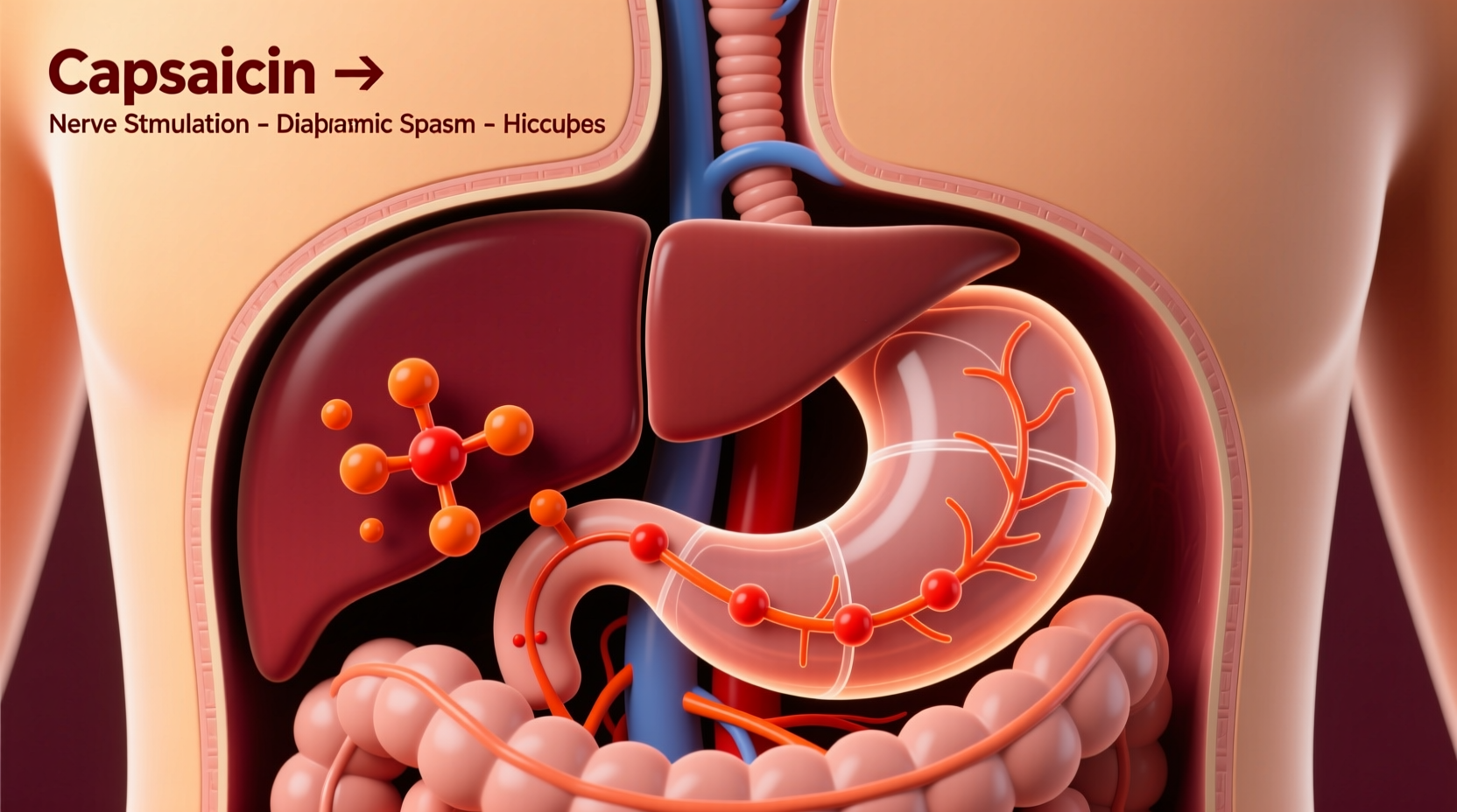 why does spicy food give me hiccups the connection between capsaicin and the diaphragm
