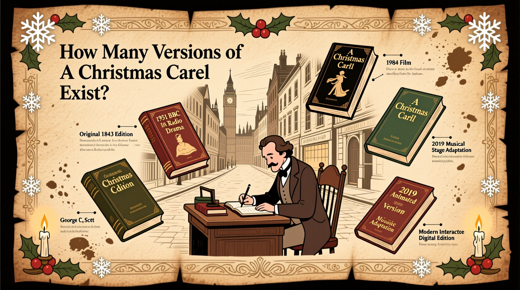 how many versions of a christmas carol are there