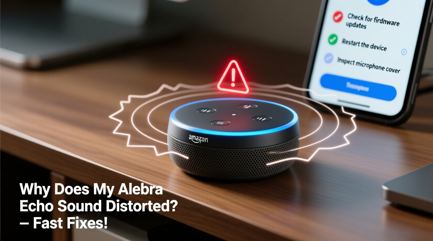 why does my alexa echo sound distorted and how to fix it fast