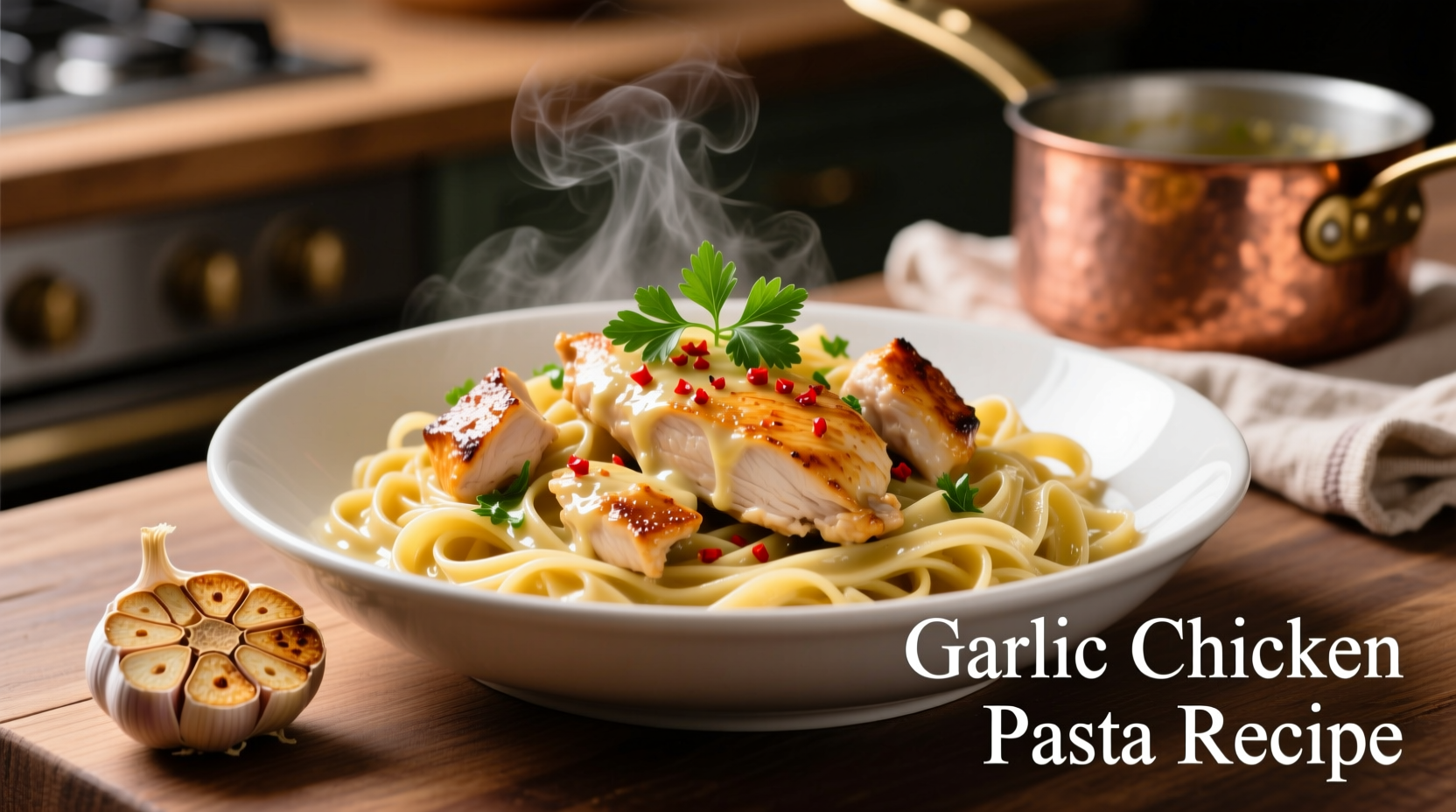 Perfect Garlic Chicken Pasta Recipe in 30 Minutes
