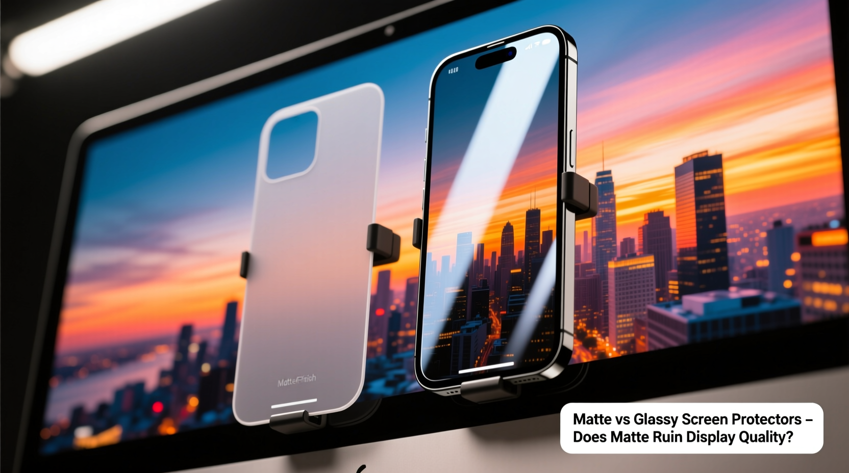 matte vs glossy screen protectors does matte really ruin the display quality