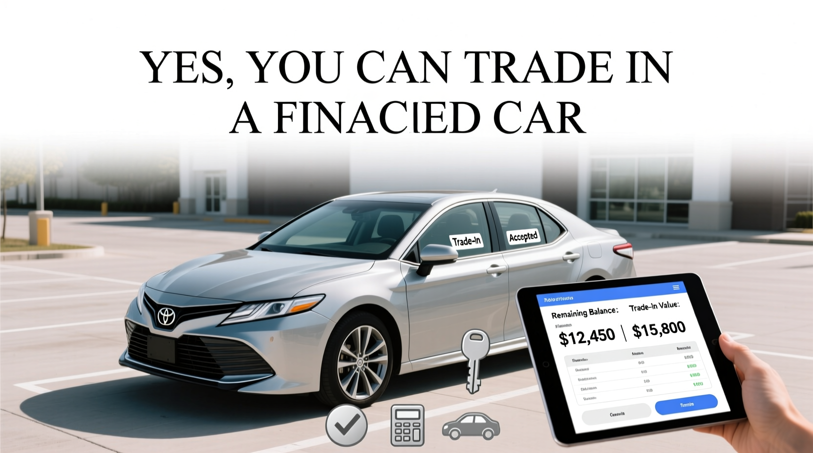 can you trade in your financed car