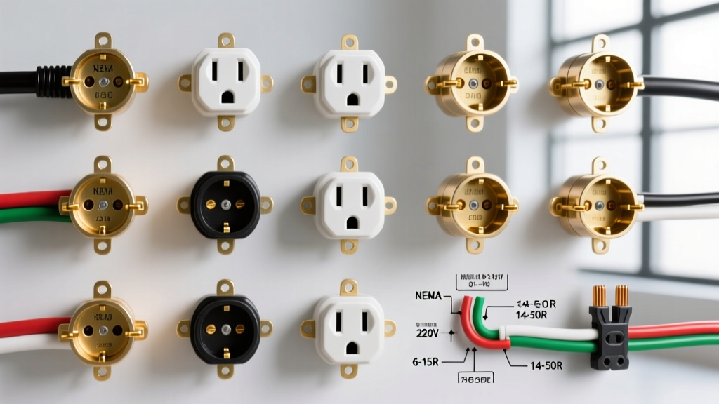220 Electrical Outlet Types: NEC Code Rules & NEMA Configurations