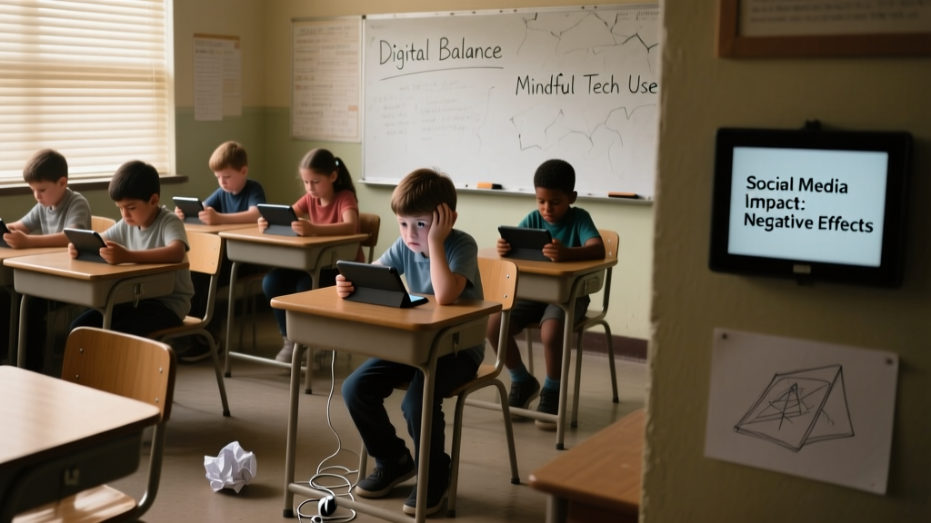 The Hidden Toll: Evidence-Based Risks of Social Media Use on Children Aged 8–14