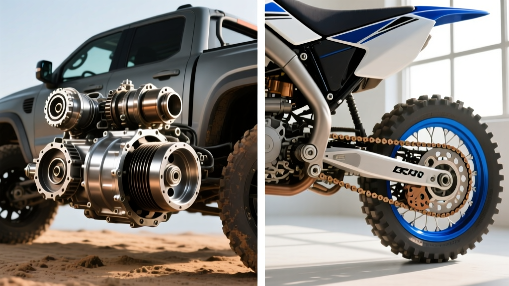 Truck vs Dirt Bike Drivetrain: SUV Component Guide