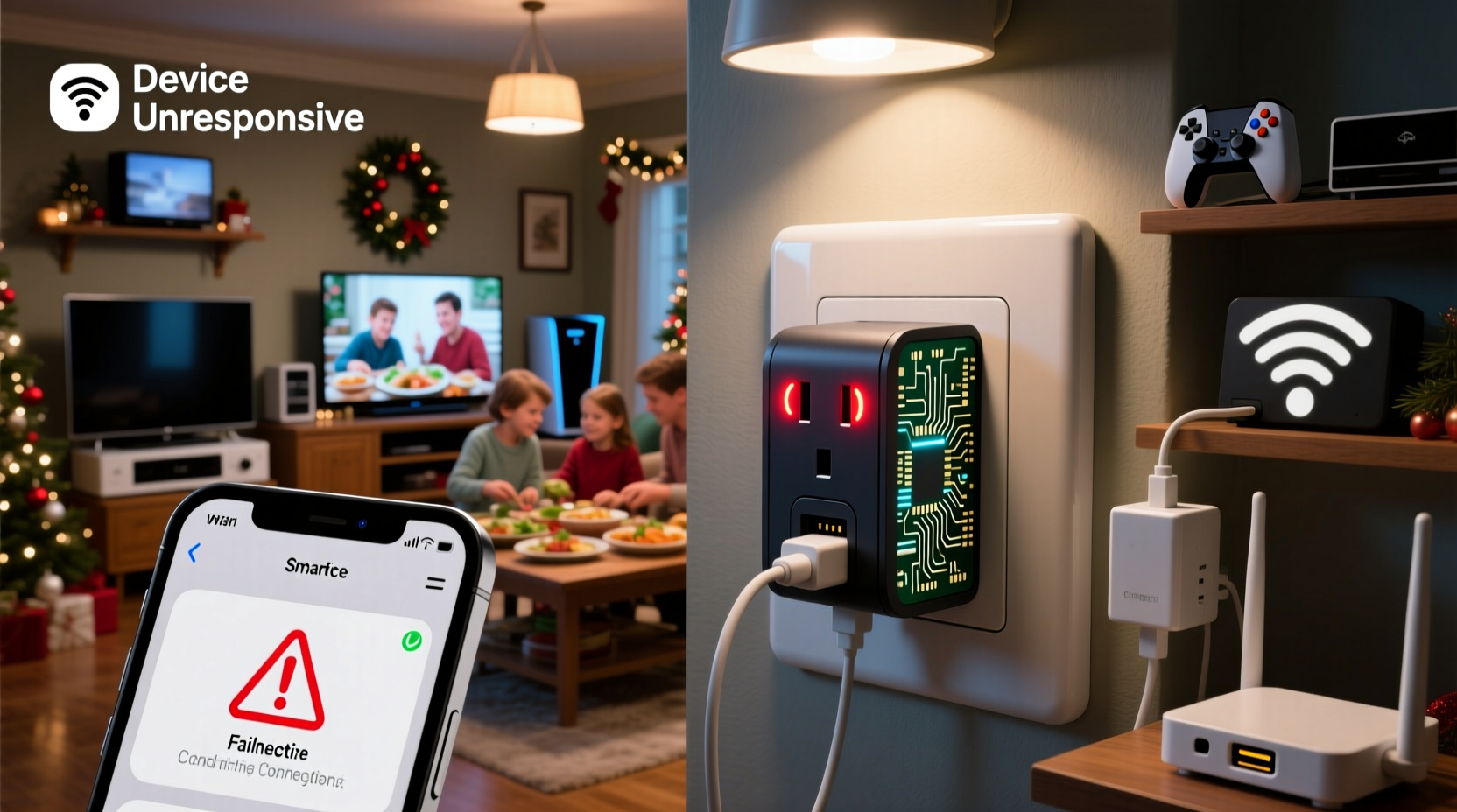 why does my smart plug not respond during peak holiday usage