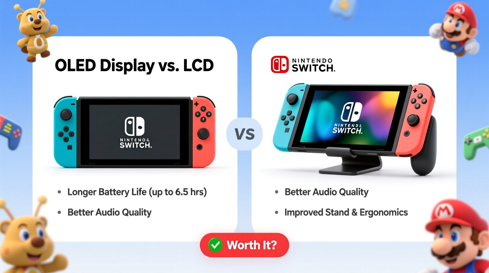 is the nintendo switch oled worth it over the original model updated review