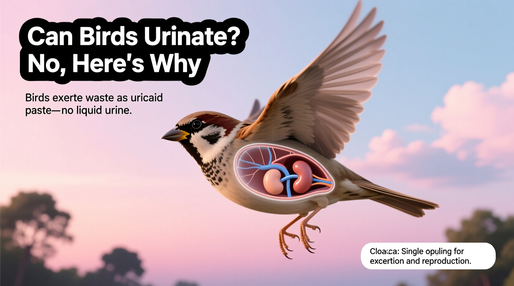 Can Birds Urinate? No, Here's Why
