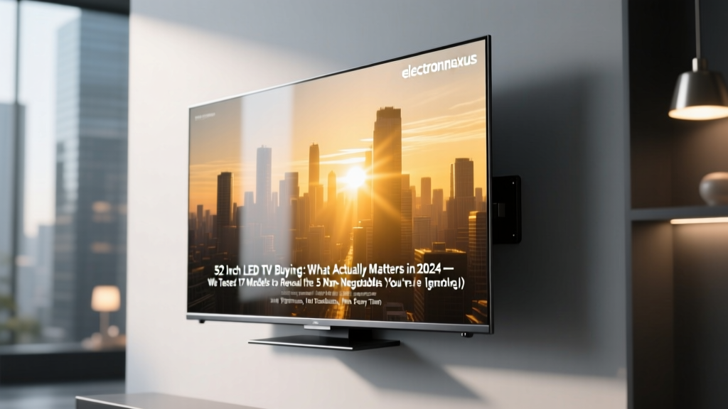 52 Inch LED TV Buying: What Actually Matters in 2024 — We Tested 17 Models to Reveal the 5 Non-Negotiables You’re Ignoring (and Why Brightness, Not Resolution, Wins Every Time)