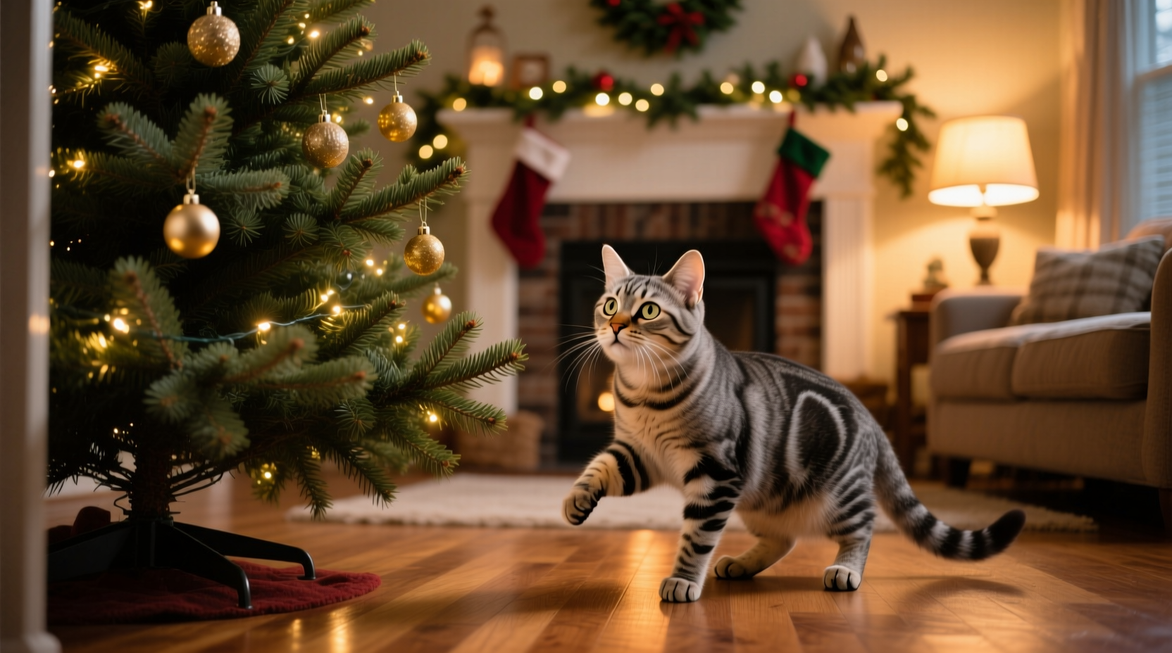 can cats sense when a real christmas tree is brought into the home