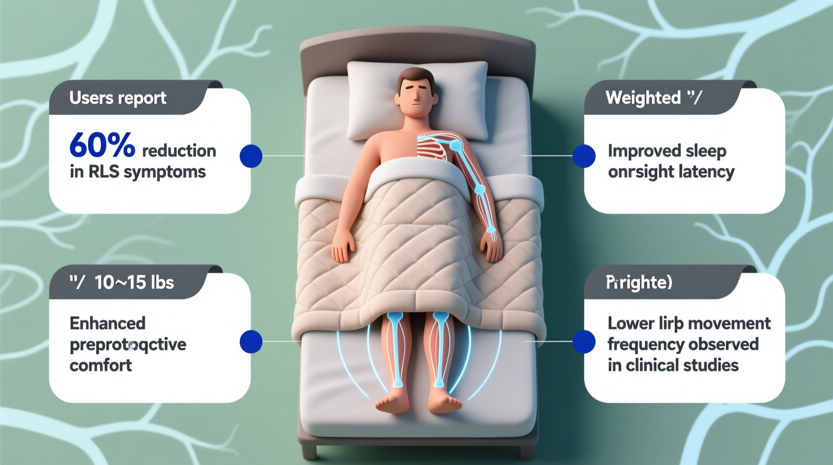 do weighted blankets help with restless leg syndrome what users report