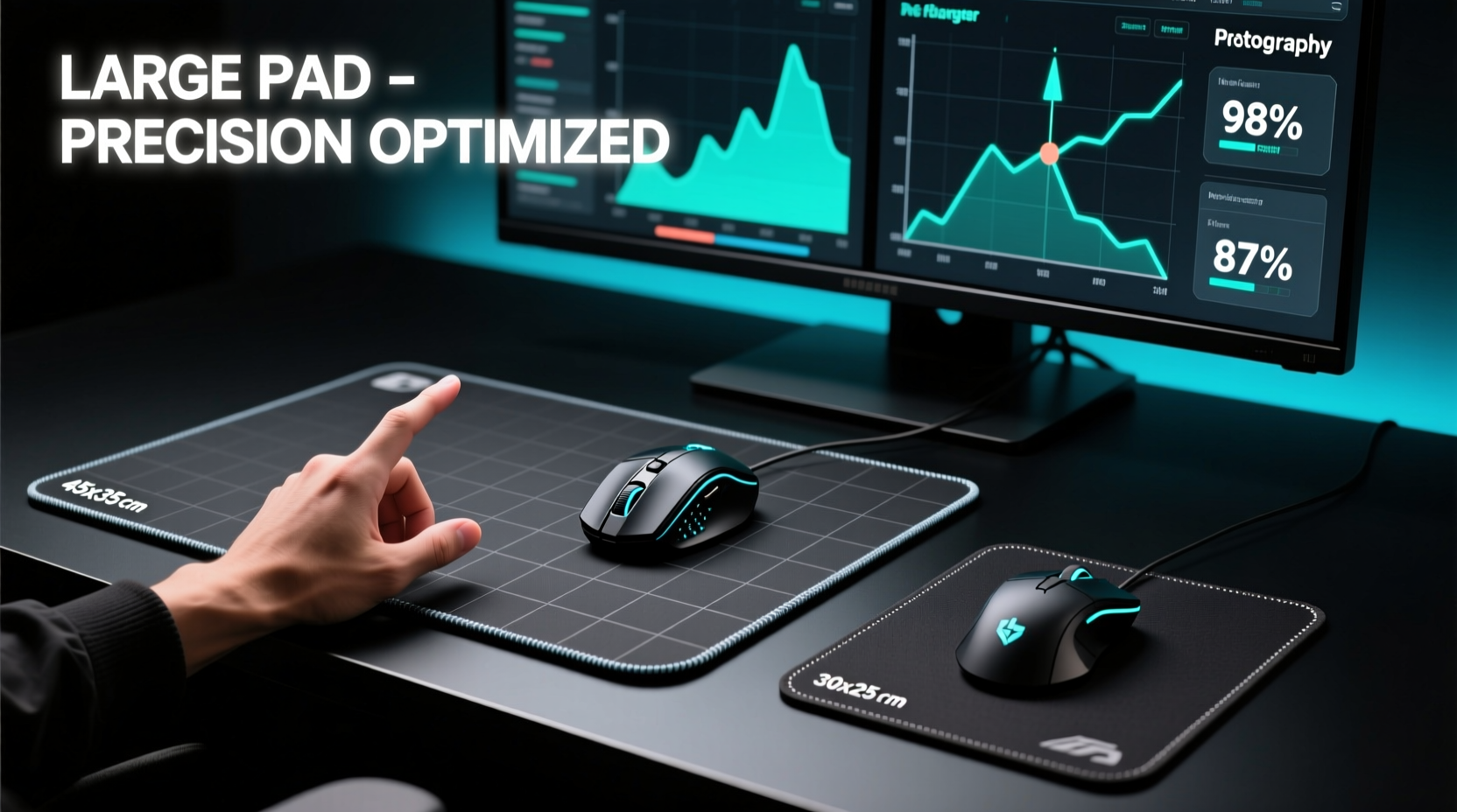 gaming mouse pad large vs small which improves precision in competitive play