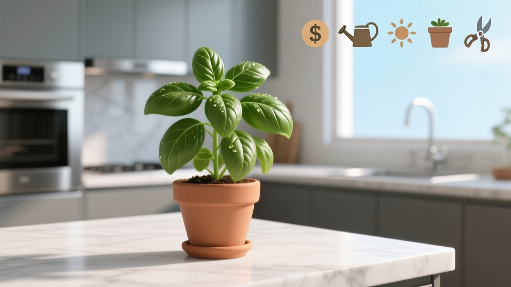 Basil as Indoor Plant Under $20: Grow Thriving Basil
