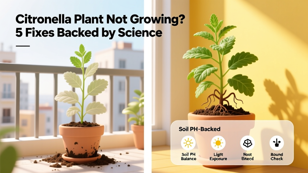 Citronella Plant Not Growing? 5 Fixes Backed by Science