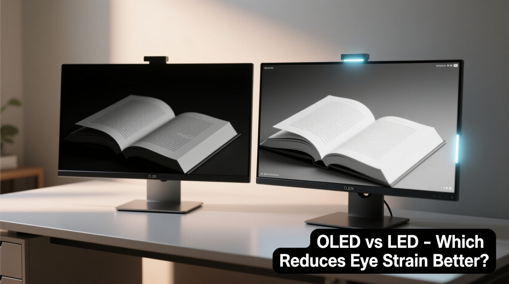 Image showcasing Oled Vs Led Monitor Which One Reduces Eye Strain Better