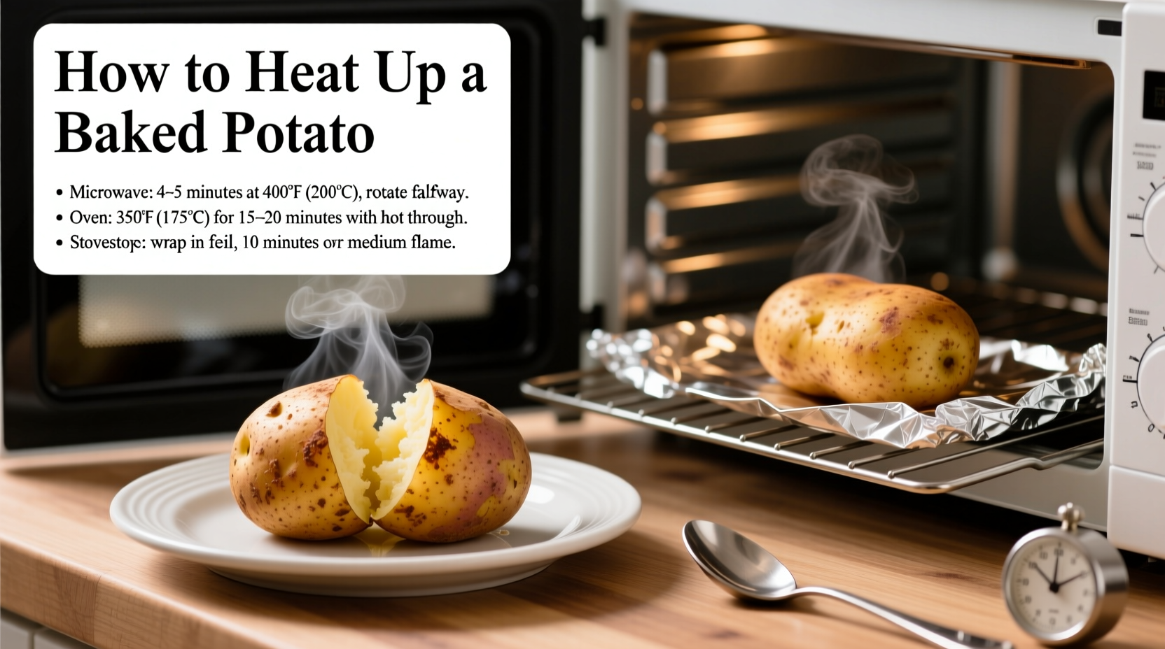 How to Heat Up a Baked Potato Perfectly Every Time
