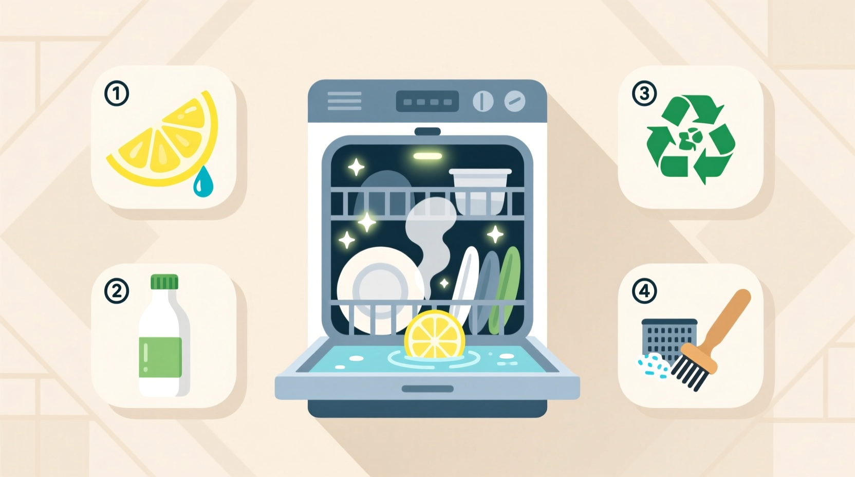 what to try when your dishwasher smells funky