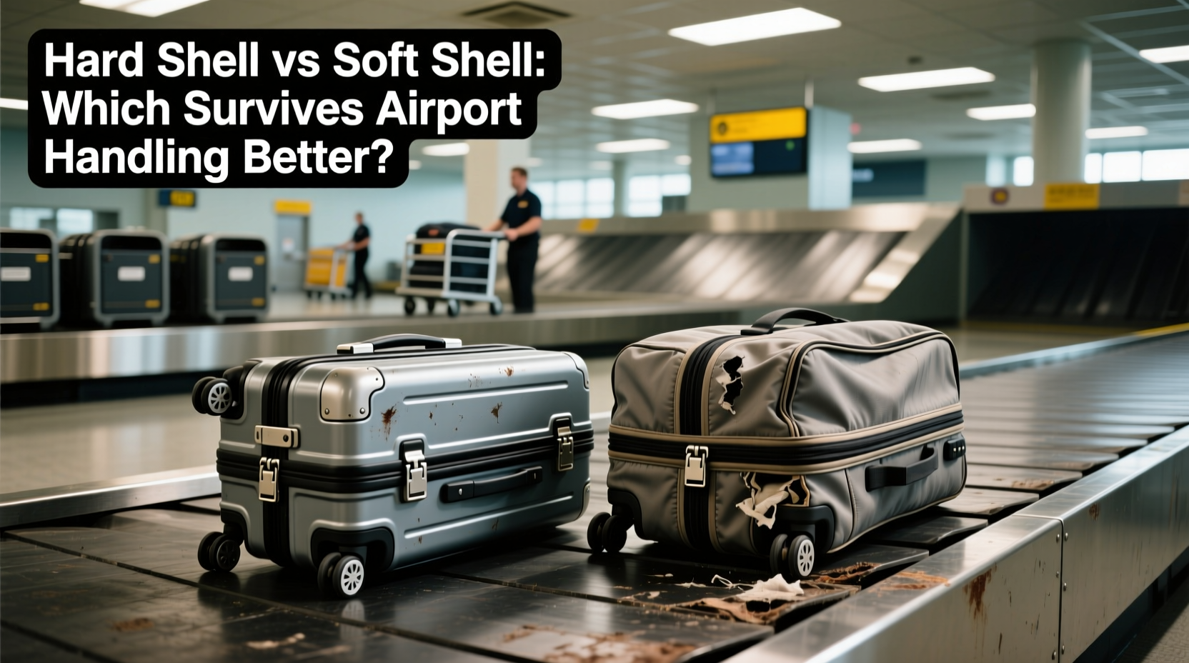 hard shell suitcase vs soft shell which one survives airport handling better