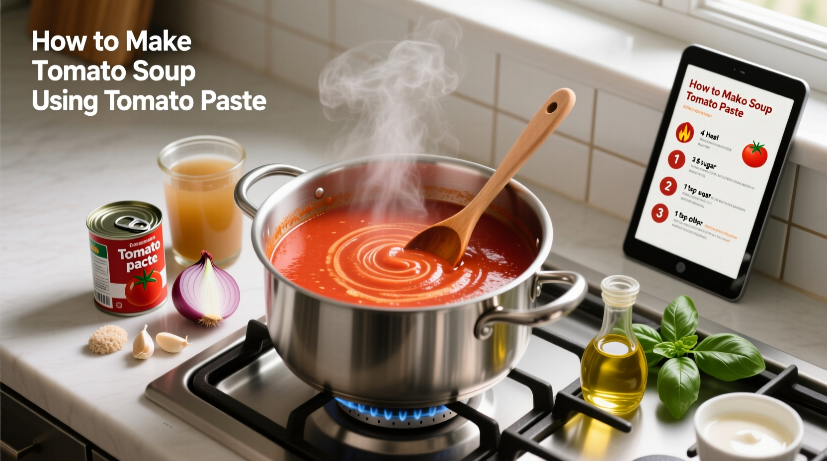 how to make tomato soup using tomato paste