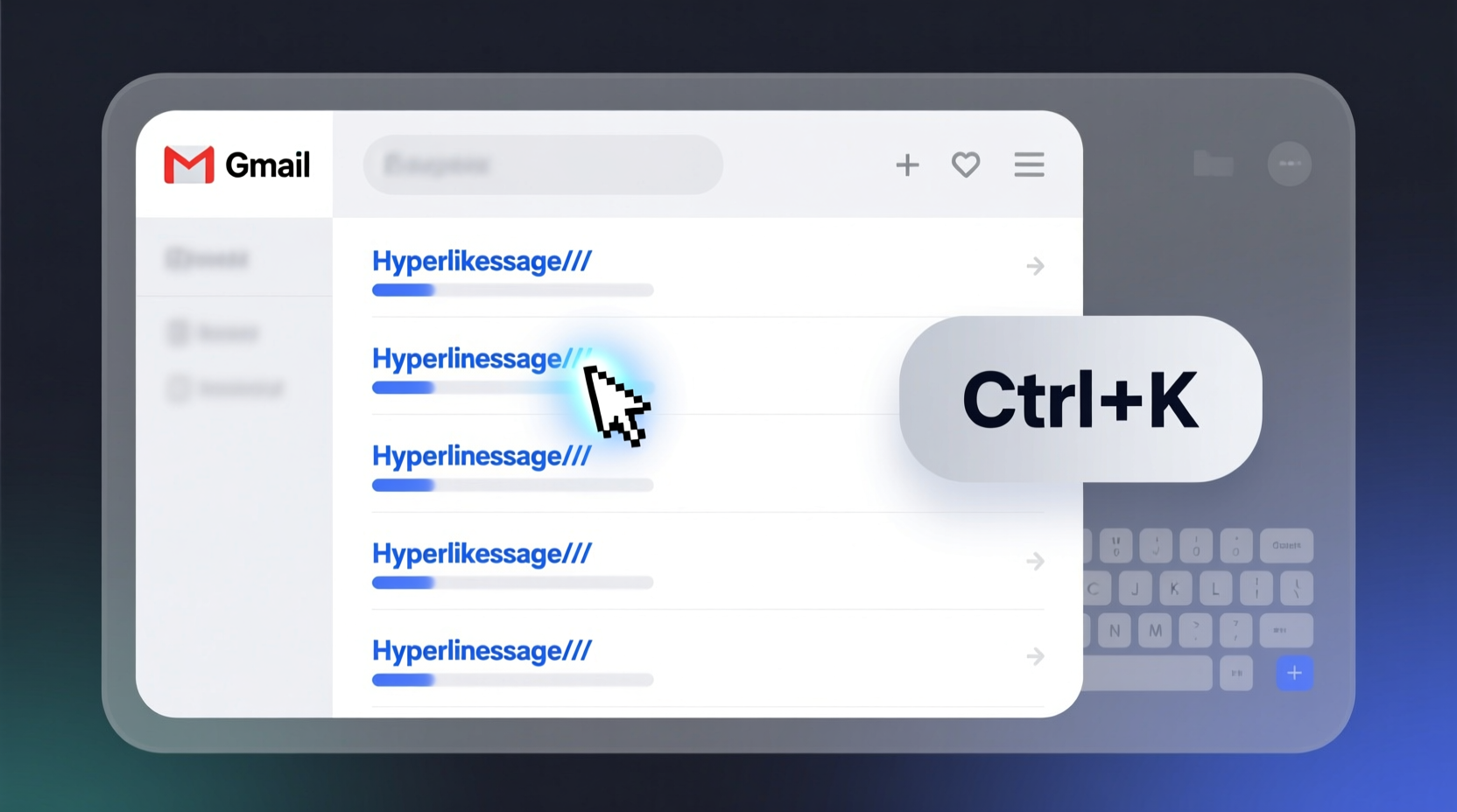 add hyperlinks to gmail messages with a keyboard shortc