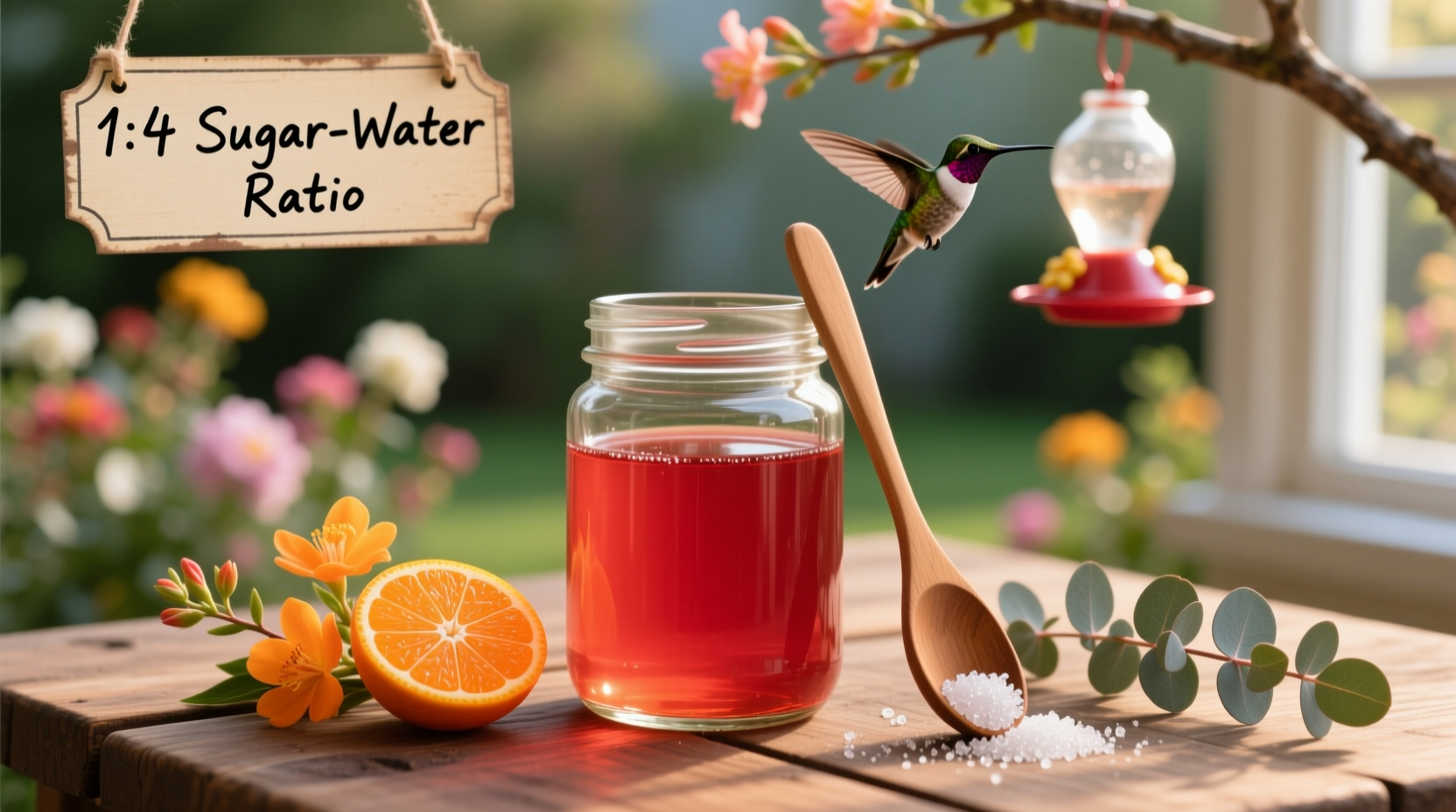 how to make homemade hummingbird food