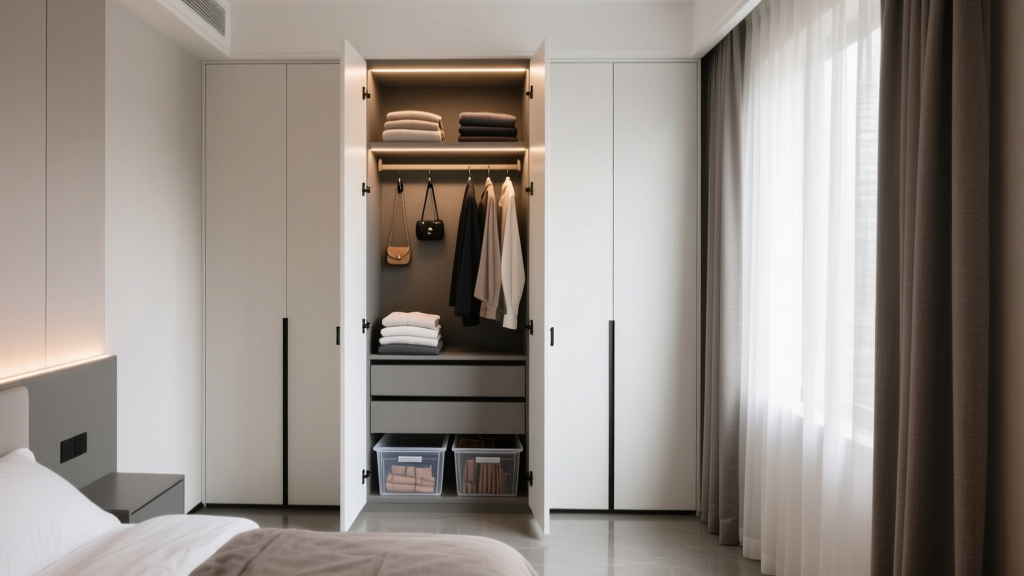 Capsule Wardrobe Closet Systems For Small Bedrooms