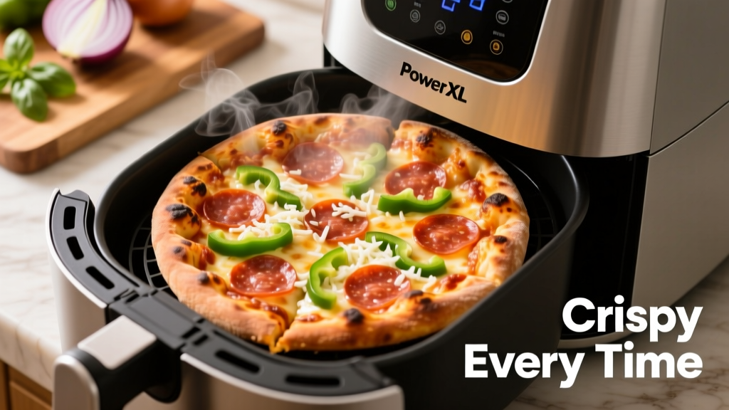 Crispy Frozen Pizza in Power XL Air Fryer